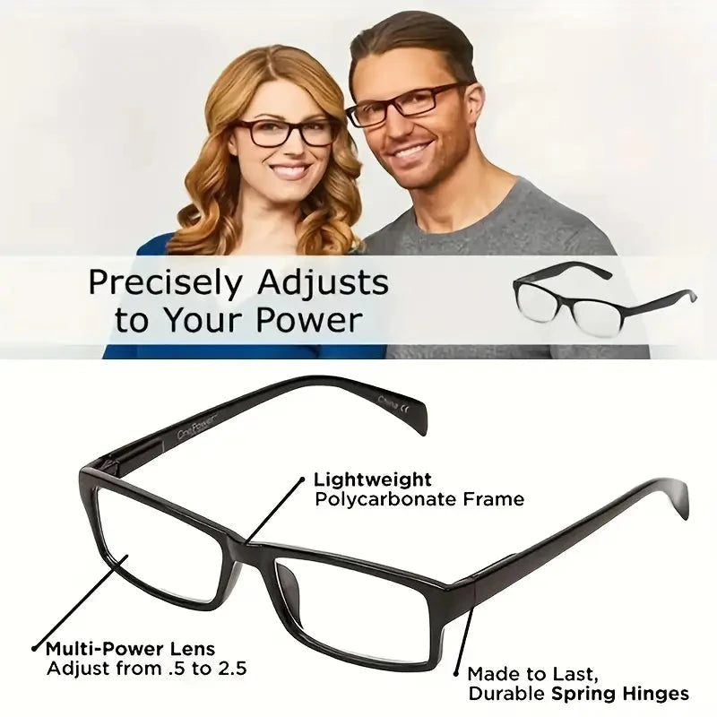 Auto Adjusting Multifocal Reading Glasses for Women and Men Bifocal Readers Wellness - DailySale