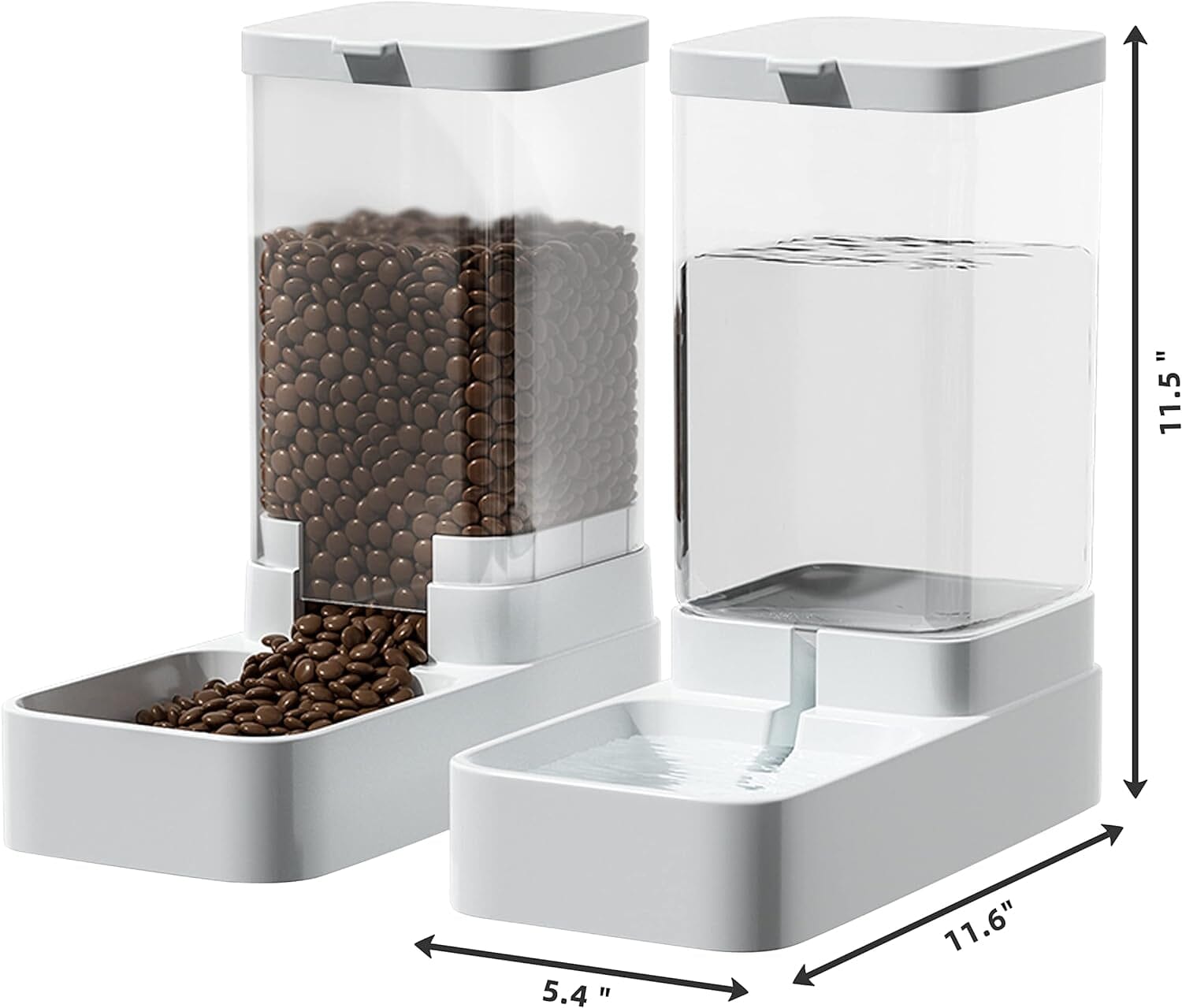 Automatic Cat Feeder and Water Dispenser Set Pet Supplies - DailySale