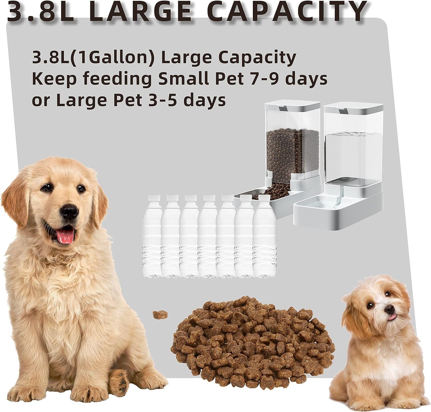 Automatic Cat Feeder and Water Dispenser Set Pet Supplies - DailySale