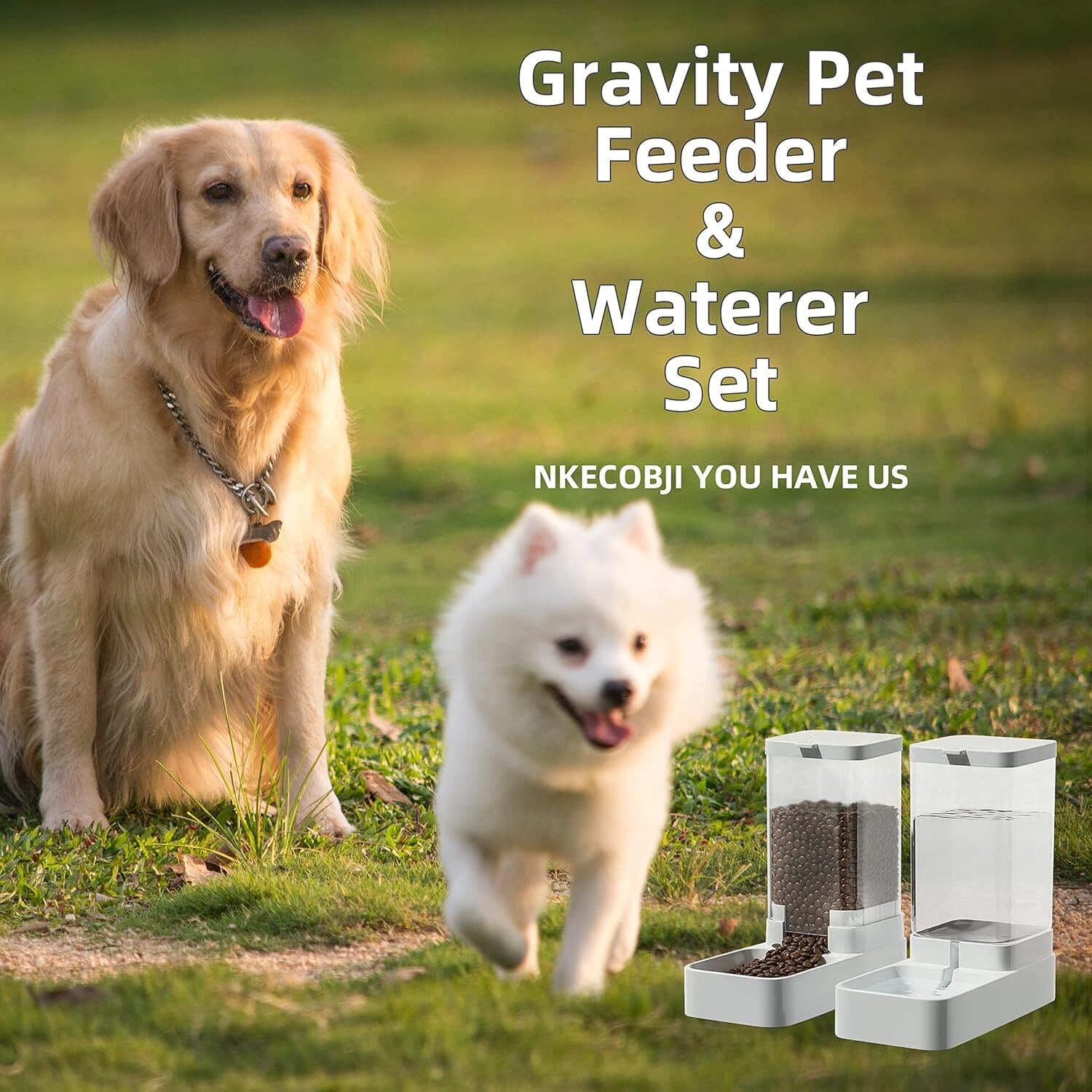 Automatic Cat Feeder and Water Dispenser Set Pet Supplies - DailySale