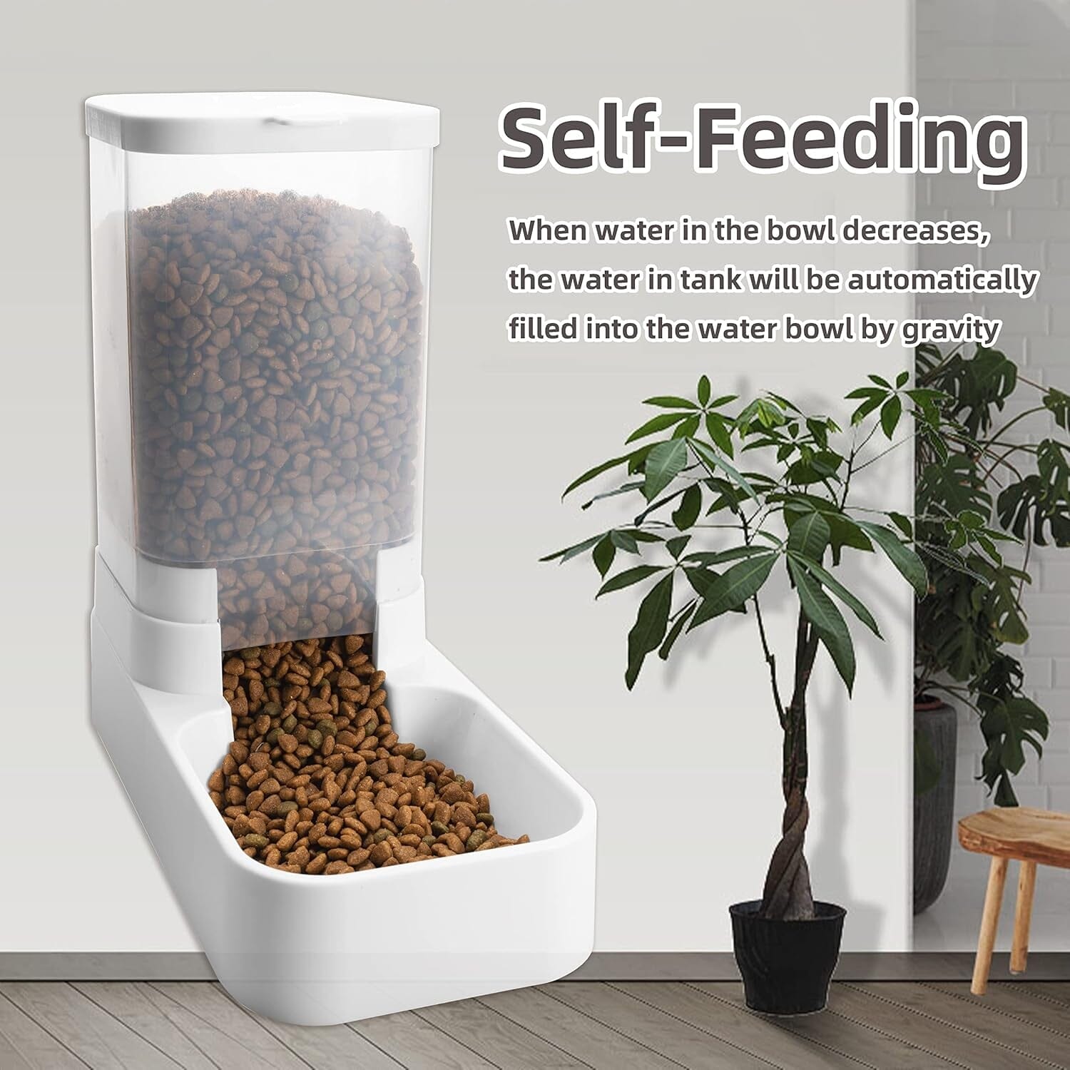 Automatic Cat Feeder and Water Dispenser Set Pet Supplies - DailySale