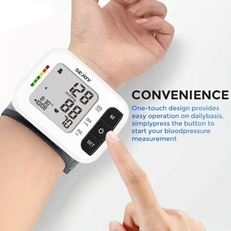 Automatic Digital Wrist Blood Pressure Monitor Wellness - DailySale