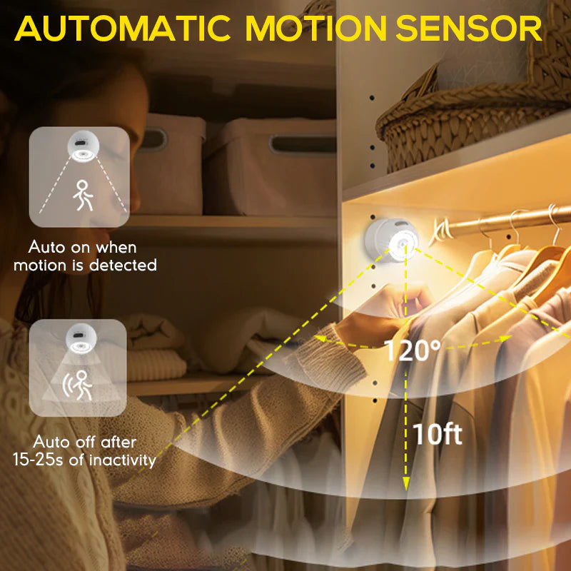 2 Pack 500 Lumens Motion Sensor Night Light