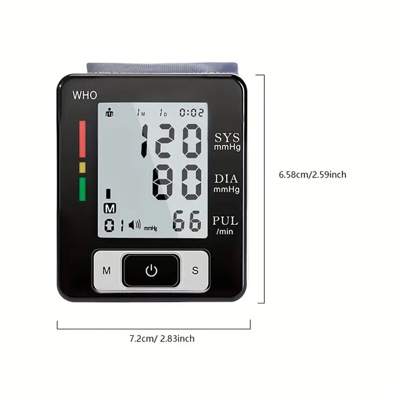 Automatic Wrist Blood Pressure Monitor Wellness - DailySale