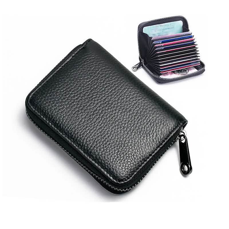 Black RFID card wallet