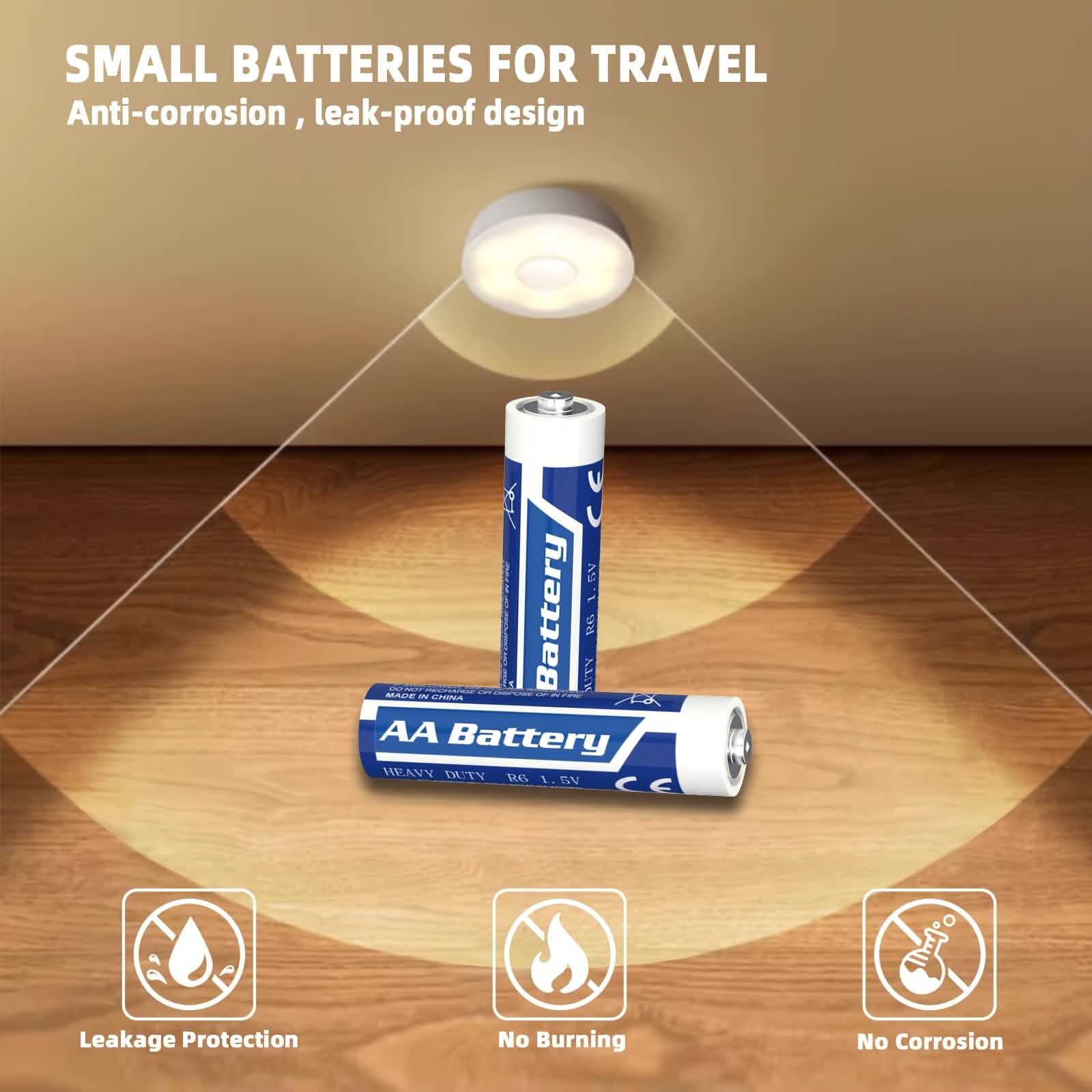 48-Pack: AA + AAA Carbon Battery Combo – 1.5V, Non-Rechargeable
