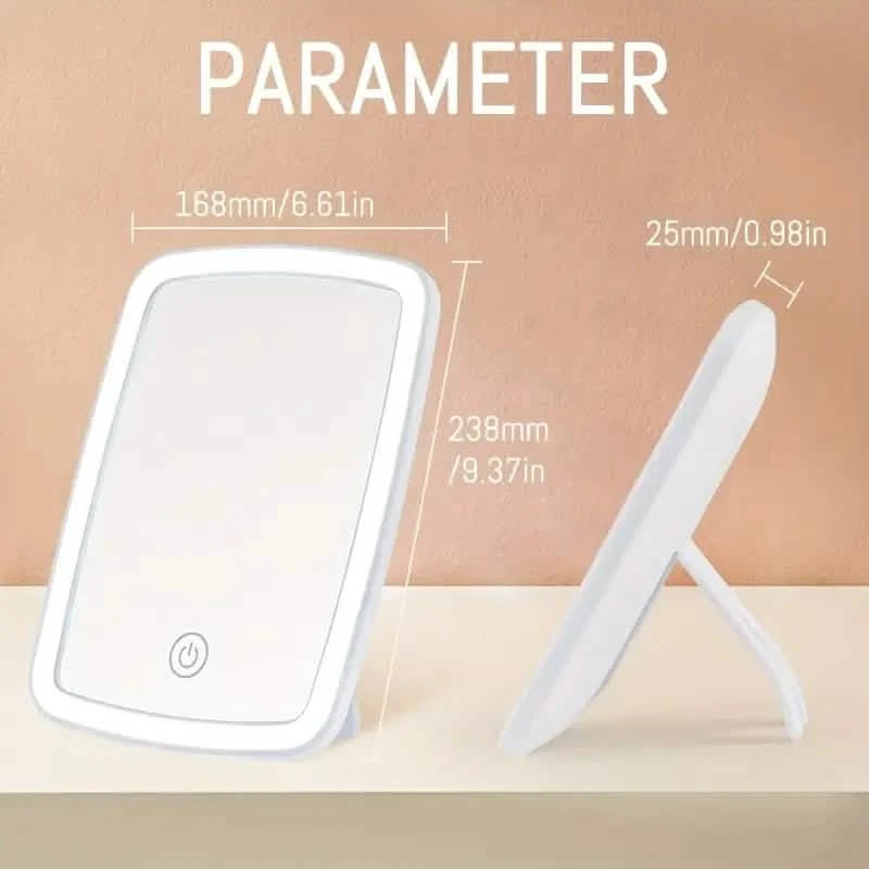 Makeup Mirror with Lights – USB Rechargeable