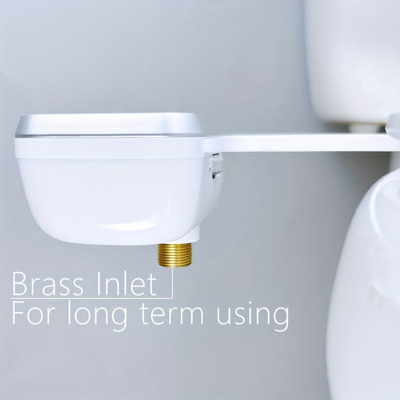 Brass water inlet on the bidet attachment