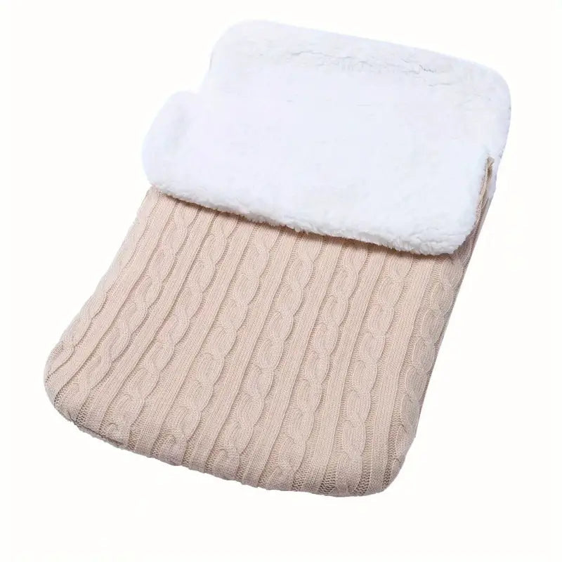 Baby Fleece Sleeping Bag Baby Beige Color - DailySale