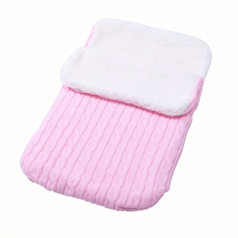 Baby Fleece Sleeping Bag Baby Pink - DailySale