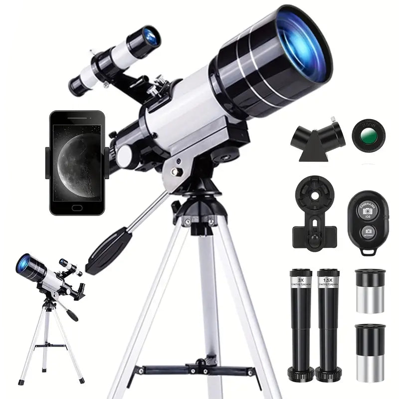 Portable Astronomical 150X Telescope 70mm Aperture Telescope Monocular With Tripod