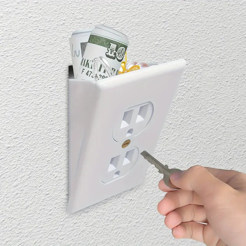 Key Lock Plastic Diversion Wall Outlet Safe