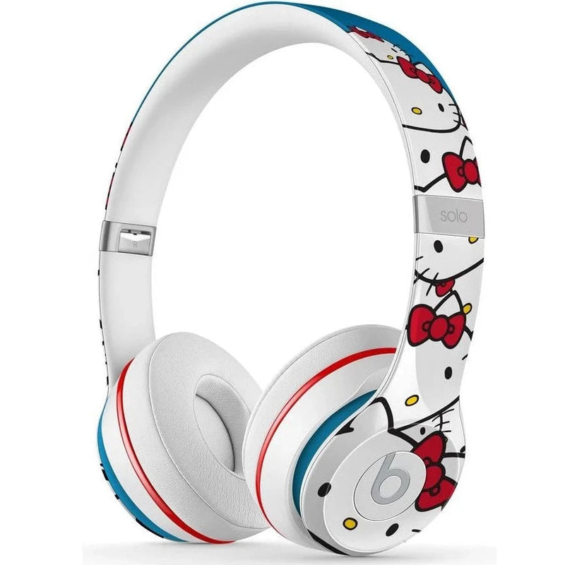 Angled view of Beats by Dr. Dre Solo 2 Wired On-Ear Headphone Solo2 (Refurbished) in hello kitty