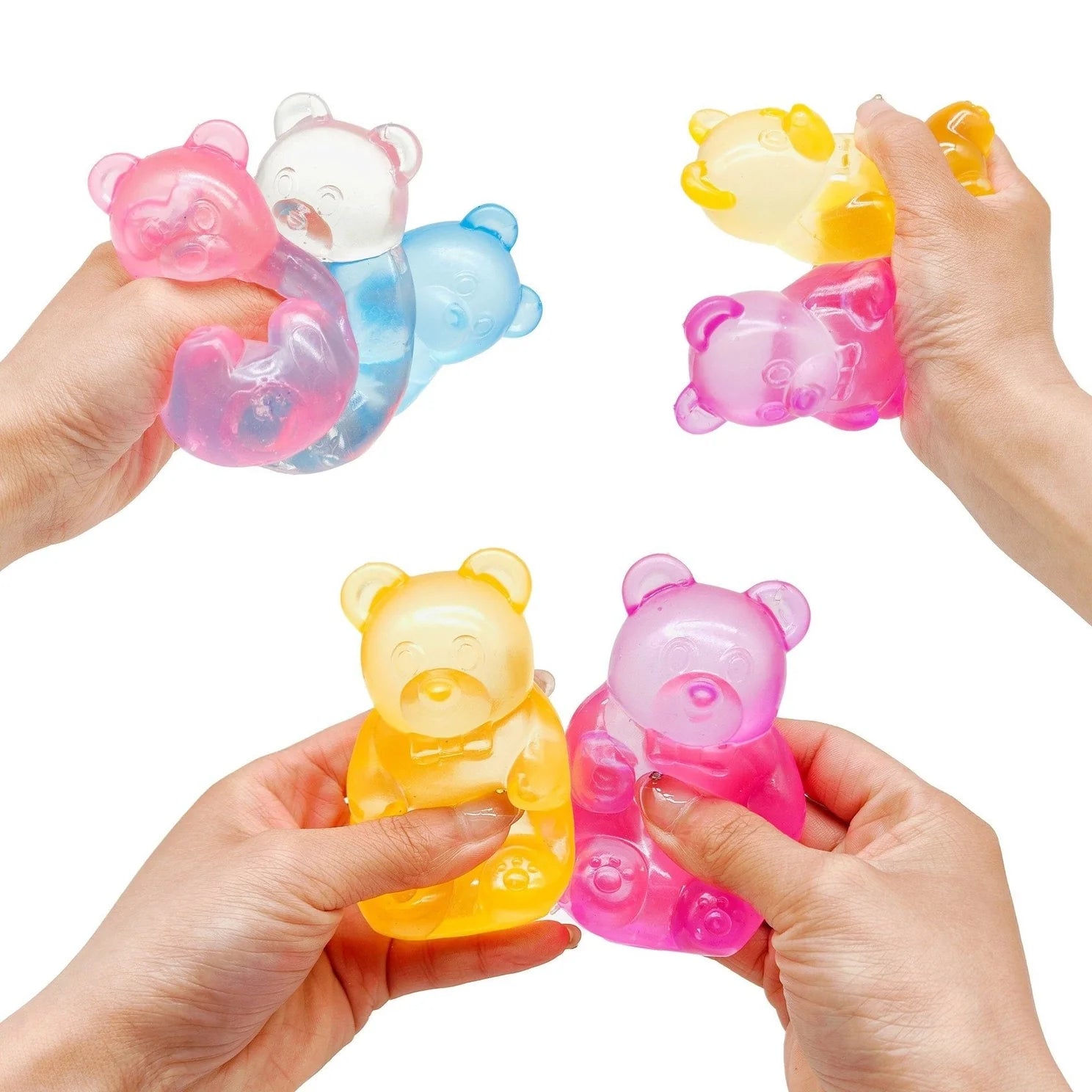 Gummy Bear Squish Sensory Toy | Slow Rise Squeeze Fidget Toy for Kids & Adults