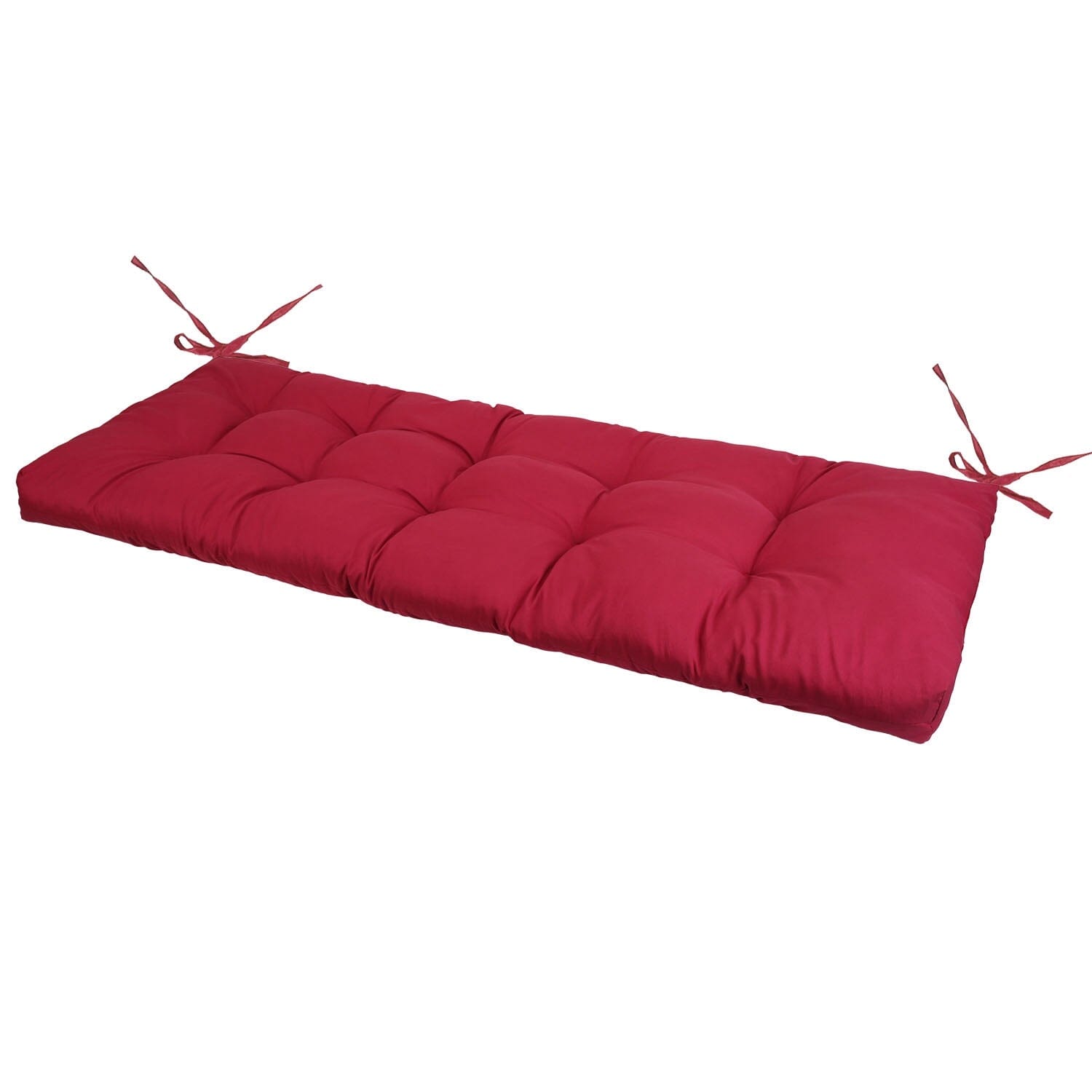 Bench Seat Cushion for Indoor Outdoor Furniture Non-Slip Garden & Patio Red Normal - DailySale