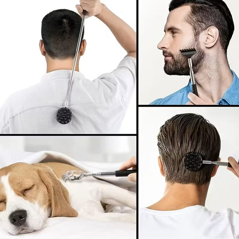 Retractable Cactus Back Scratcher – Long Handle, Durable PVC