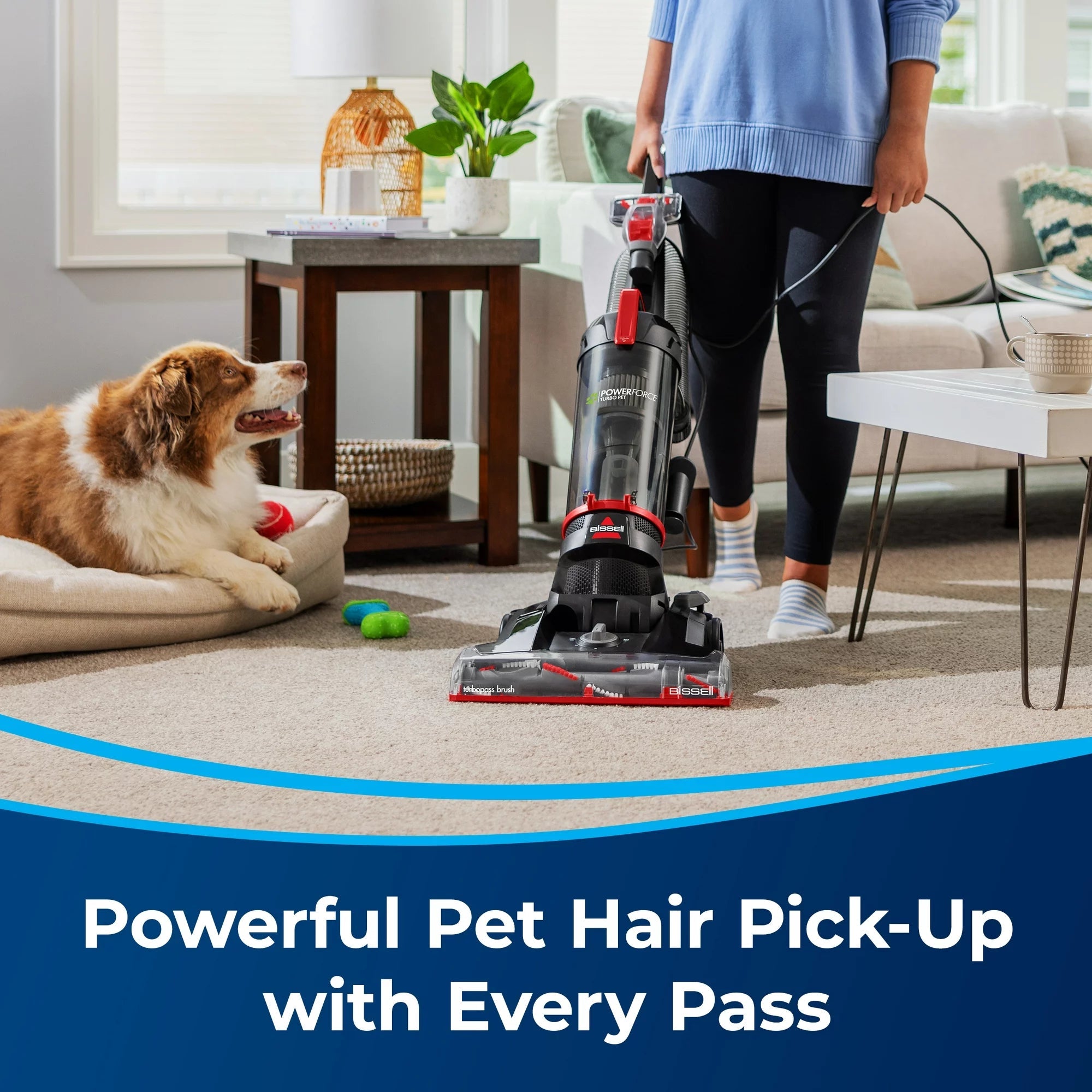 BISSELL PowerForce Helix Turbo Pet Upright Vacuum 3332 Household Appliances - DailySale