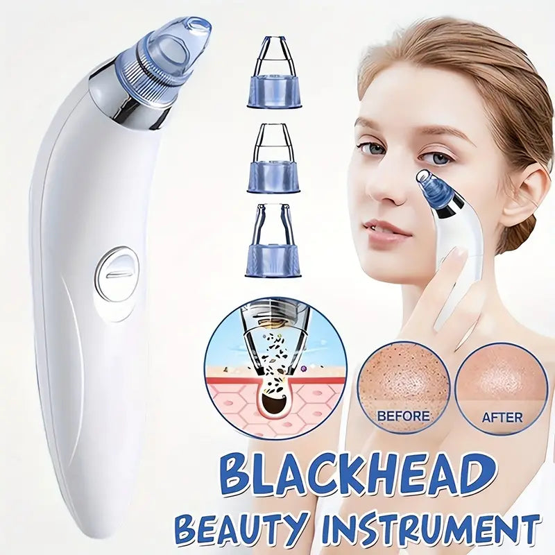 Blackhead Vacuum Remover, Powerful Portable Facial Pore Cleaner With 4 Probes Beauty & Personal Care - DailySale