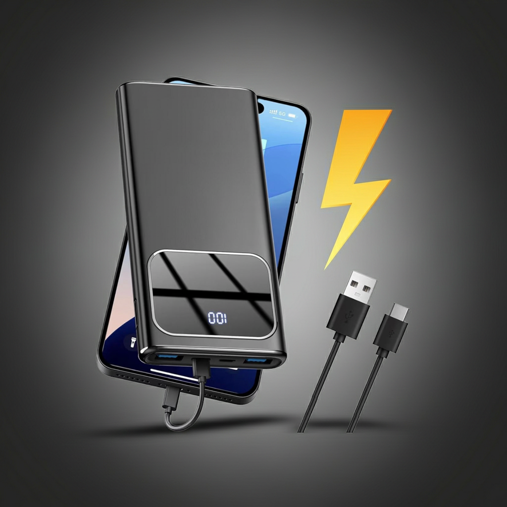 UltraCharge 10000mAh Portable Power Bank – Fast PD USB-C Charger for iPhone & Samsung