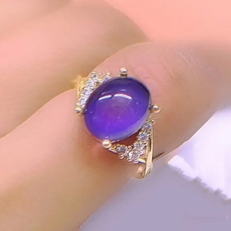 Boho Style Color Changing Mood Stone Cuff Rings Rings - DailySale