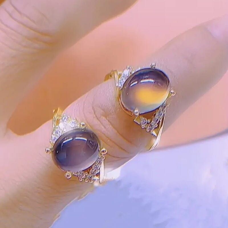 Boho Style Color Changing Mood Stone Cuff Rings Rings - DailySale