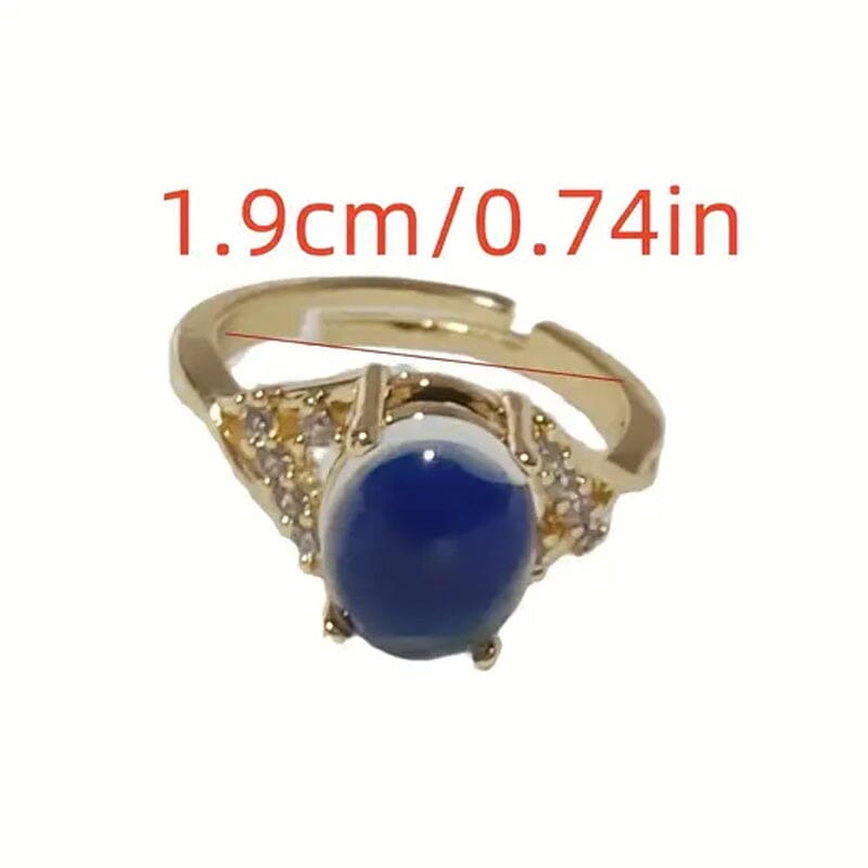 Boho Style Color Changing Mood Stone Cuff Rings Rings - DailySale