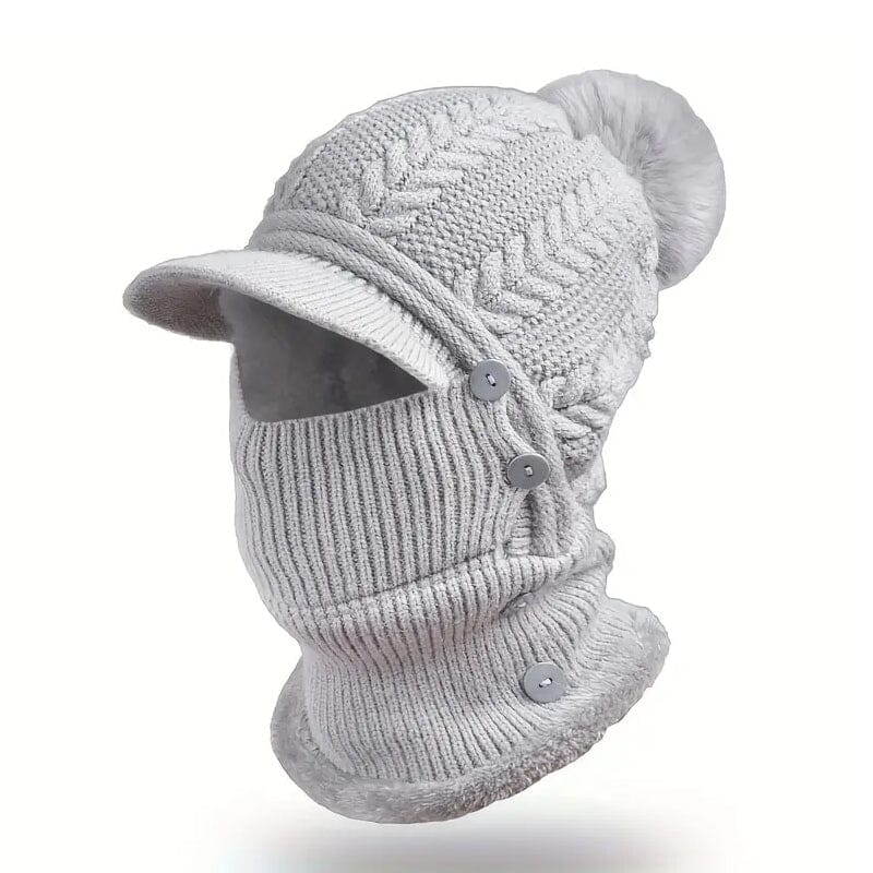 Breathable Winter Thermal Balaclava Hat Women's Shoes & Accessories Gray - DailySale