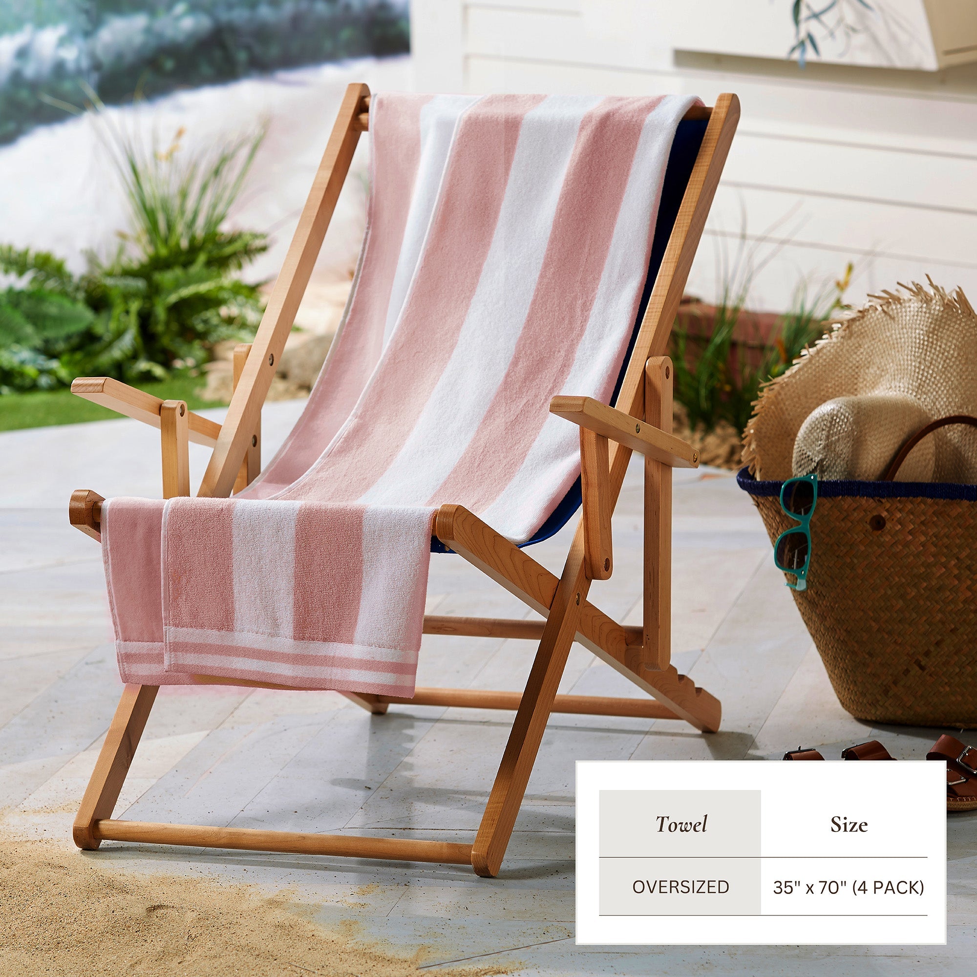 Striped Cabana Beach Towel - Edgartown Collection