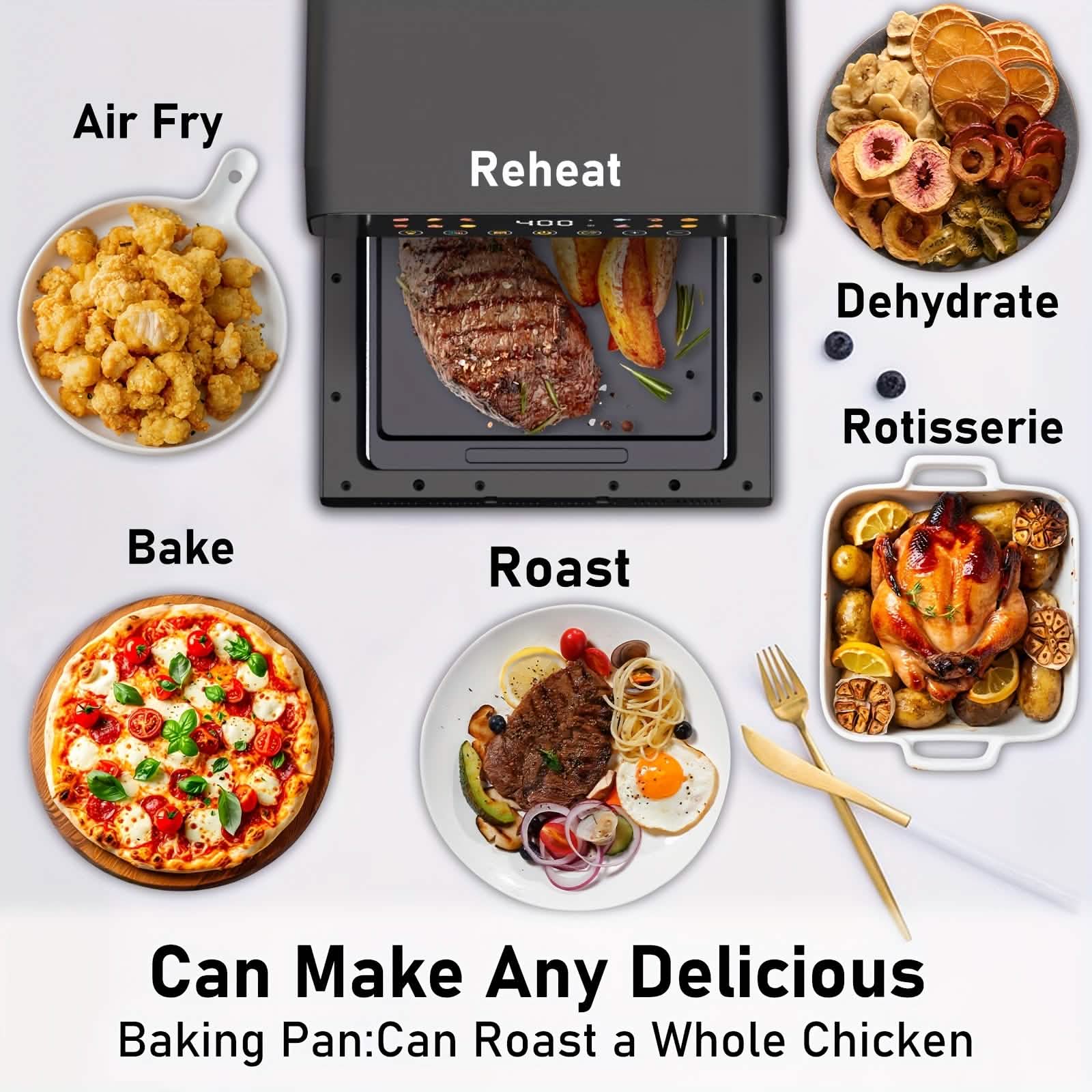 Bluebow 12QT 12-in-1 Smart Air Fryer Oven