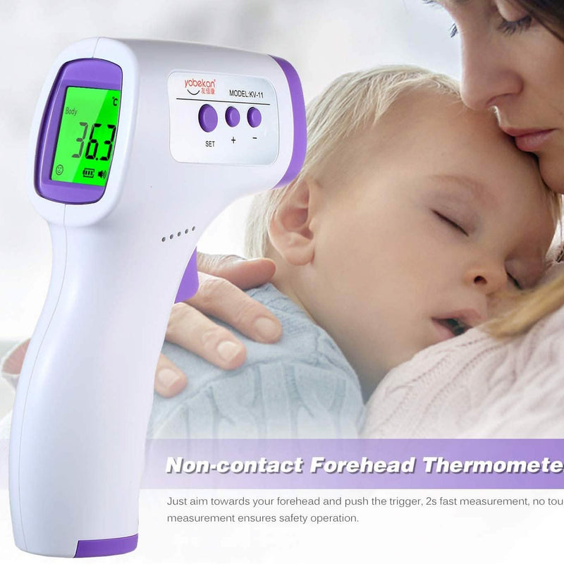 Thermometer being used to take a reading