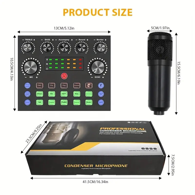 High-end Professional Podcast Equipment Kit and BM800 Condenser Microphone