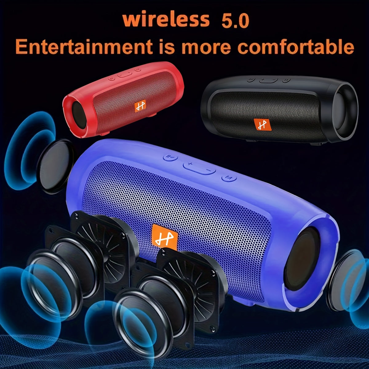 Wireless 5.0 connection shown with all three colors
