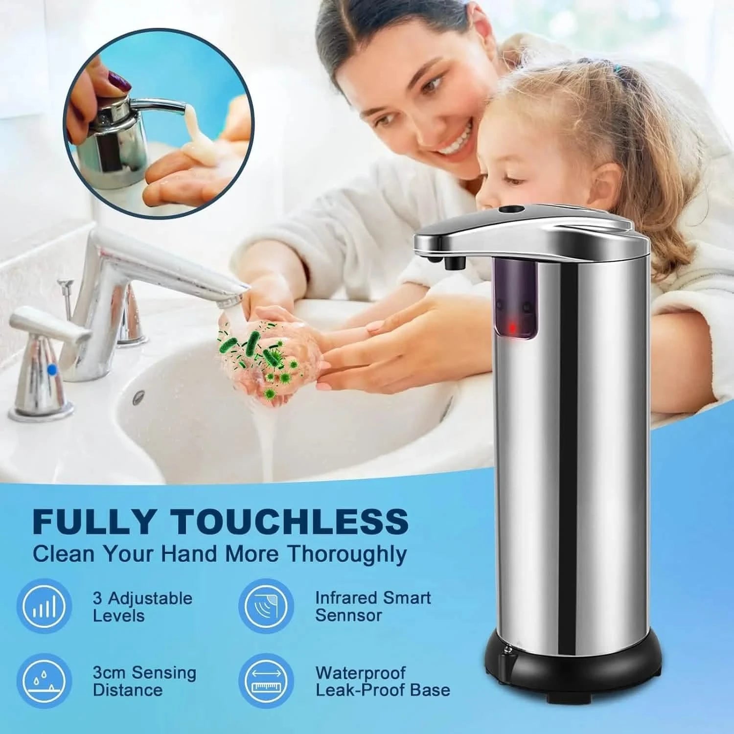Stainless Steel Automatic Soap Dispenser