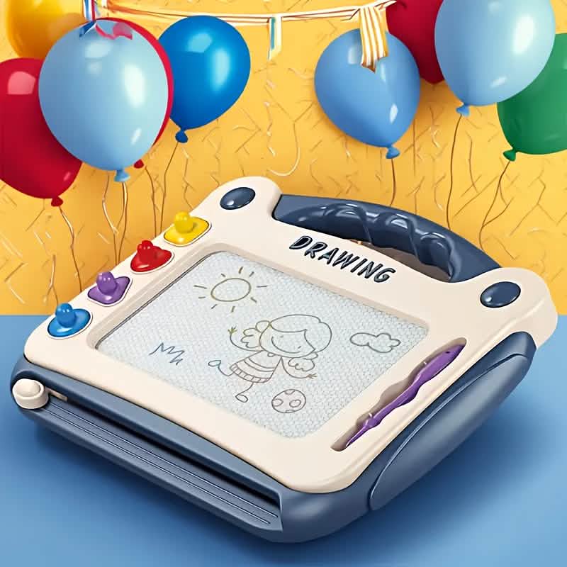 Magnetic 3-in-1 Drawing Board Toy – Pink & Blue