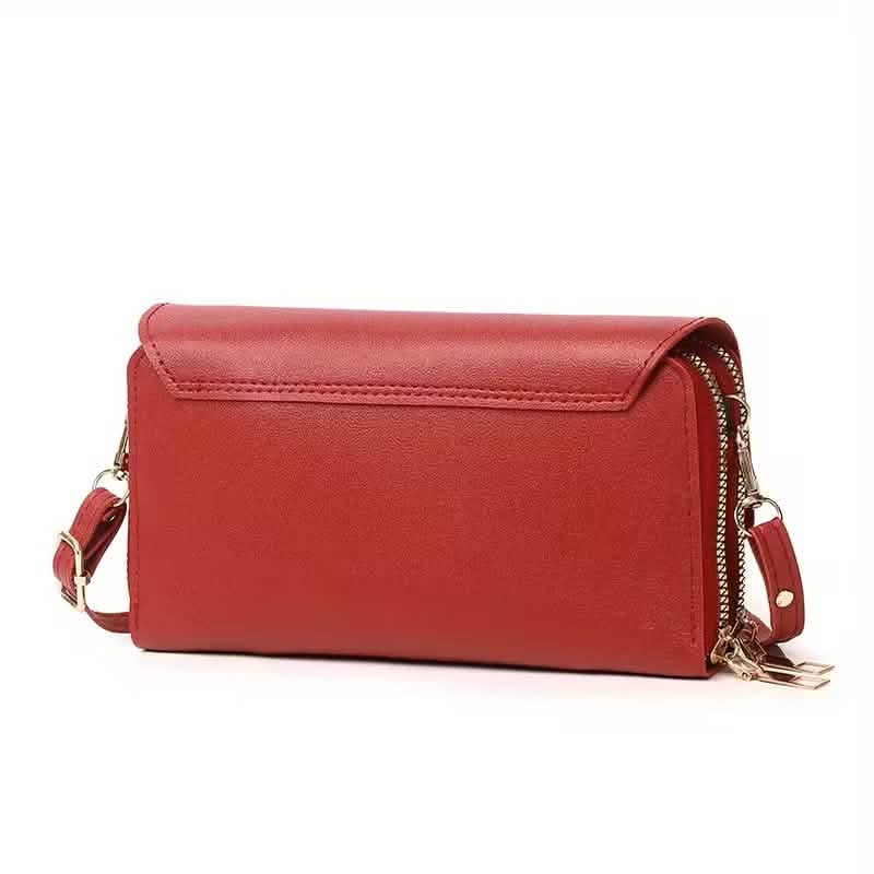 Vegan Messenger Bag – Lightweight Large Shoulder Bag with Detachable Organizer