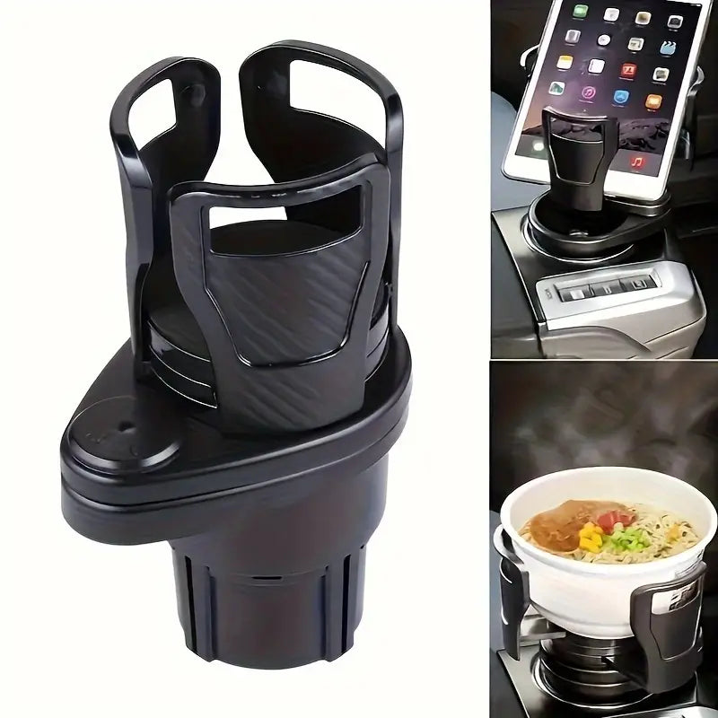 Car Adapter Adjustable Multifunctional Dual Cup Holder With Phone Holder Aromatherapy Organizer Automotive - DailySale