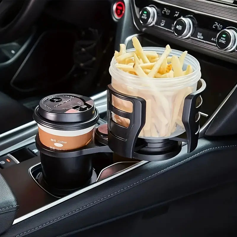 Car Adapter Adjustable Multifunctional Dual Cup Holder With Phone Holder Aromatherapy Organizer Automotive - DailySale