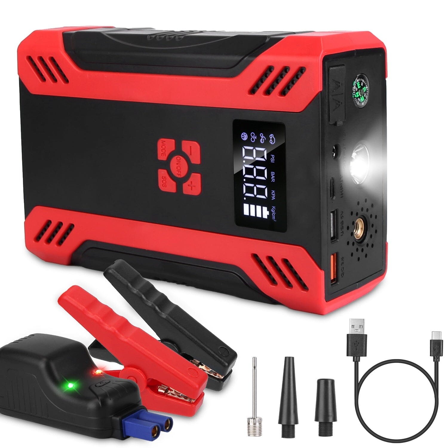 Car Jump Starter with Air Compressor Automotive - DailySale