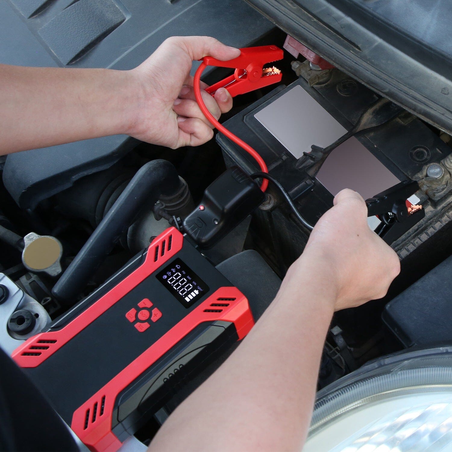 Car Jump Starter with Air Compressor Automotive - DailySale