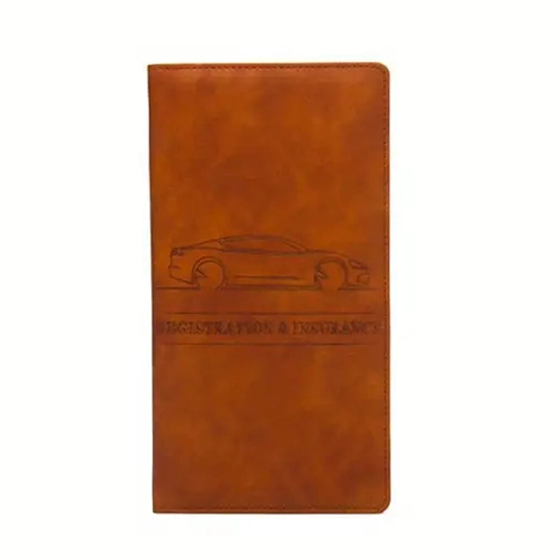 Car Long Multifunctional Driving License Holder Bag Automotive Brown - DailySale