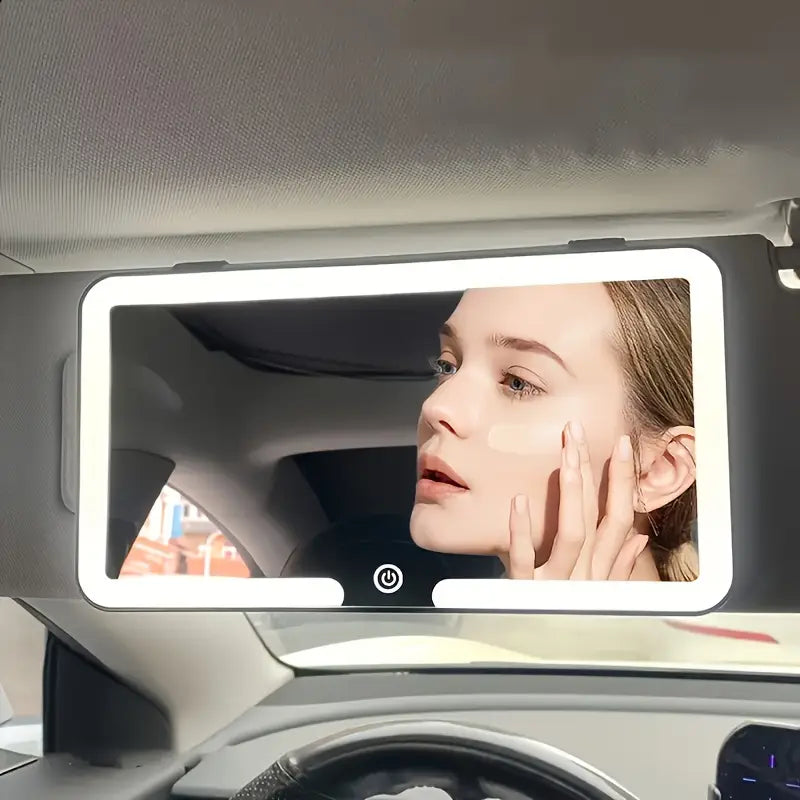 Car Mirror Vanity with LED Lights Automotive - DailySale