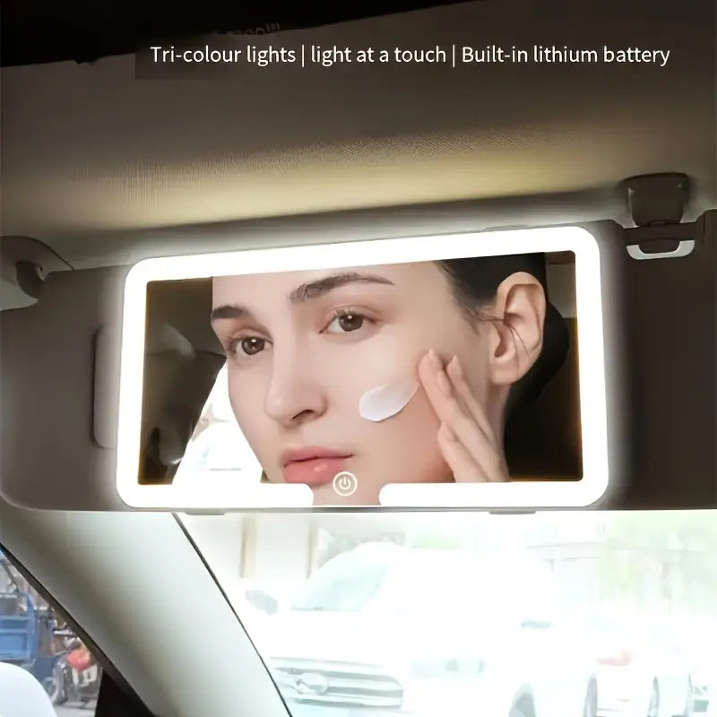 Car Mirror Vanity with LED Lights Automotive - DailySale