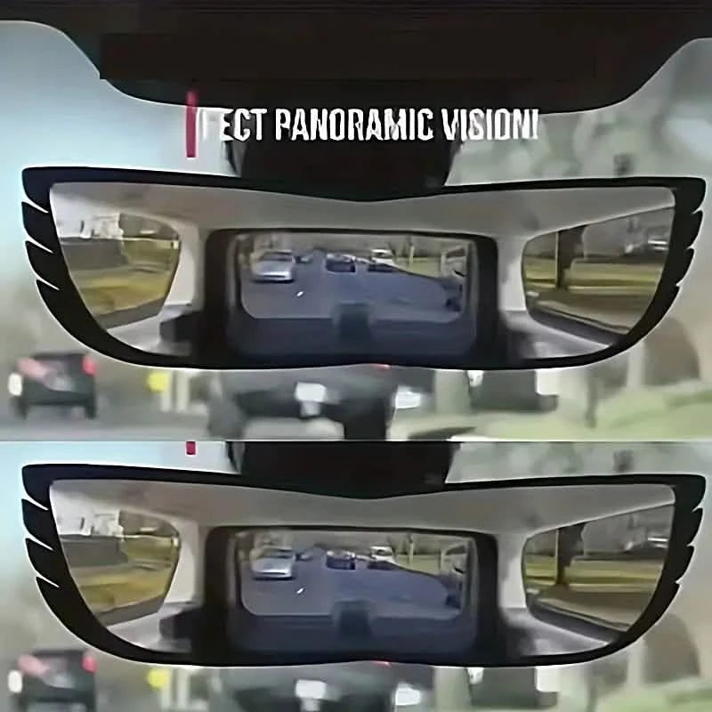 Car Wide Angle Rearview Mirror Curved Interior Large Field Of View Ins