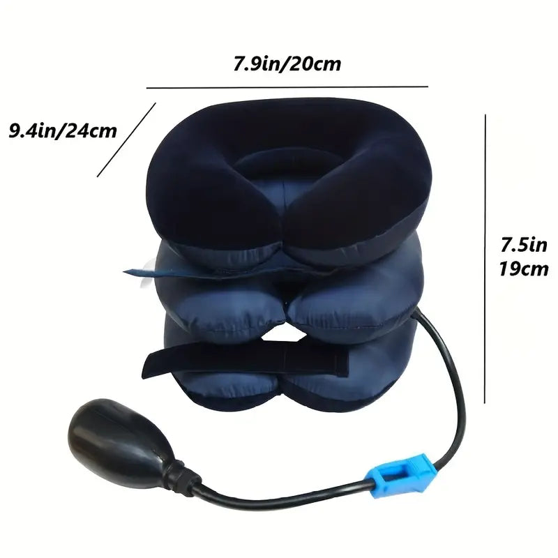 Cervical Neck Traction Device Inflatable Neck Stretcher Wellness - DailySale