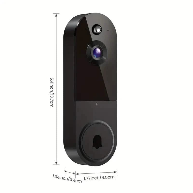 1080P HD Smart Doorbell Camera with AI Detection & Night Vision