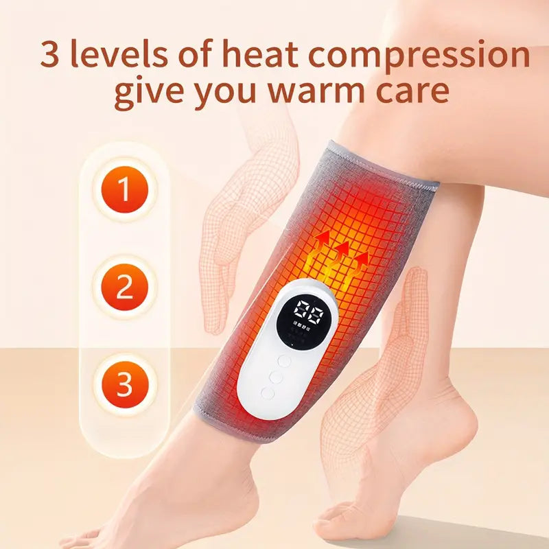 Charging Calf Air Compression Massager With Heat Wellness - DailySale