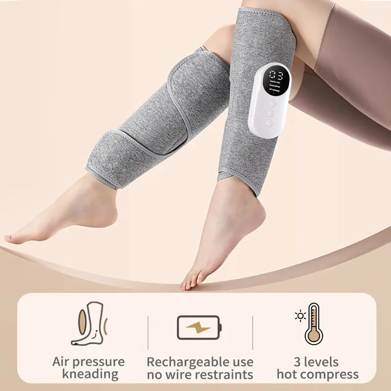 Charging Calf Air Compression Massager With Heat Wellness - DailySale