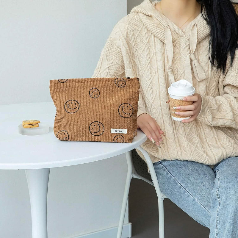 Chic Corduroy Travel Pouch for Women Bags & Travel - DailySale