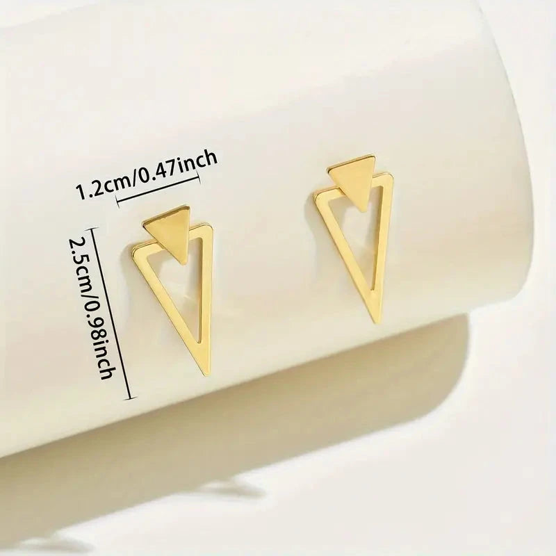 Chic Minimalist Triangle Design Earrings Earrings - DailySale