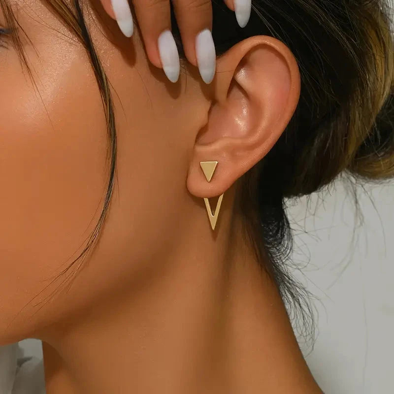 Chic Minimalist Triangle Design Earrings Earrings - DailySale